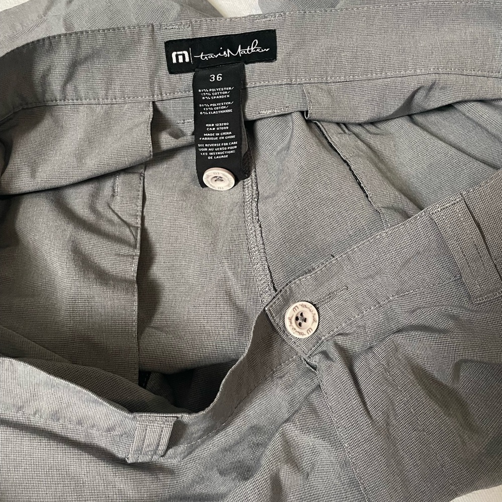 Travis Matthew Mens Gray Active Golf Shorts Size 36 - Picture 4 of 4